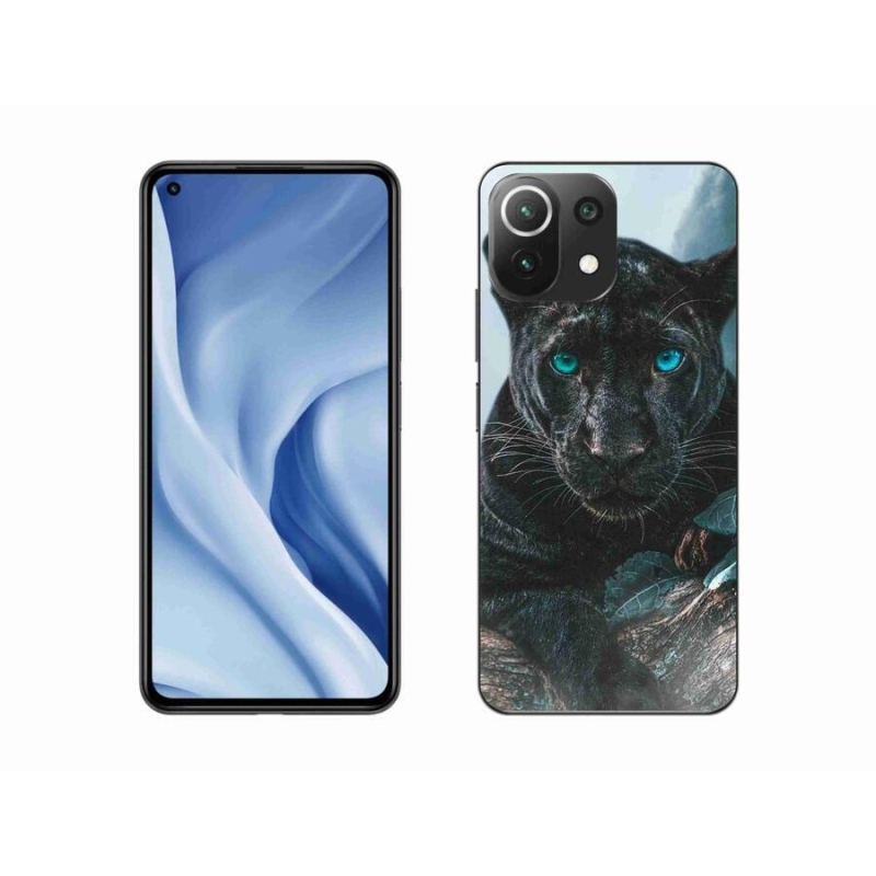 Gélový kryt mmCase na mobil Xiaomi 11 Lite 5G NE - čierny panter