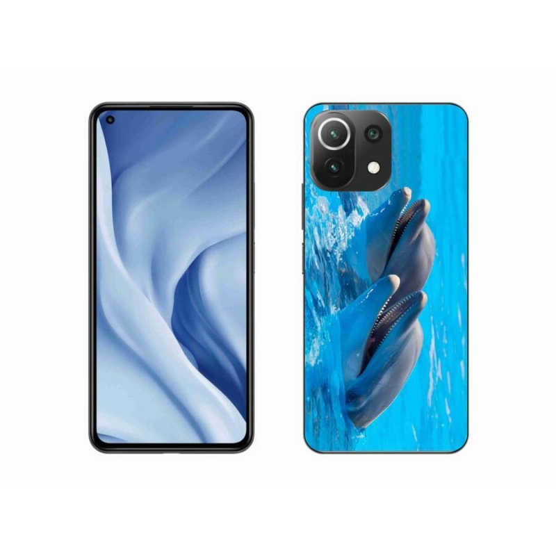 Gélový kryt mmCase na mobil Xiaomi 11 Lite 5G NE - delfíny