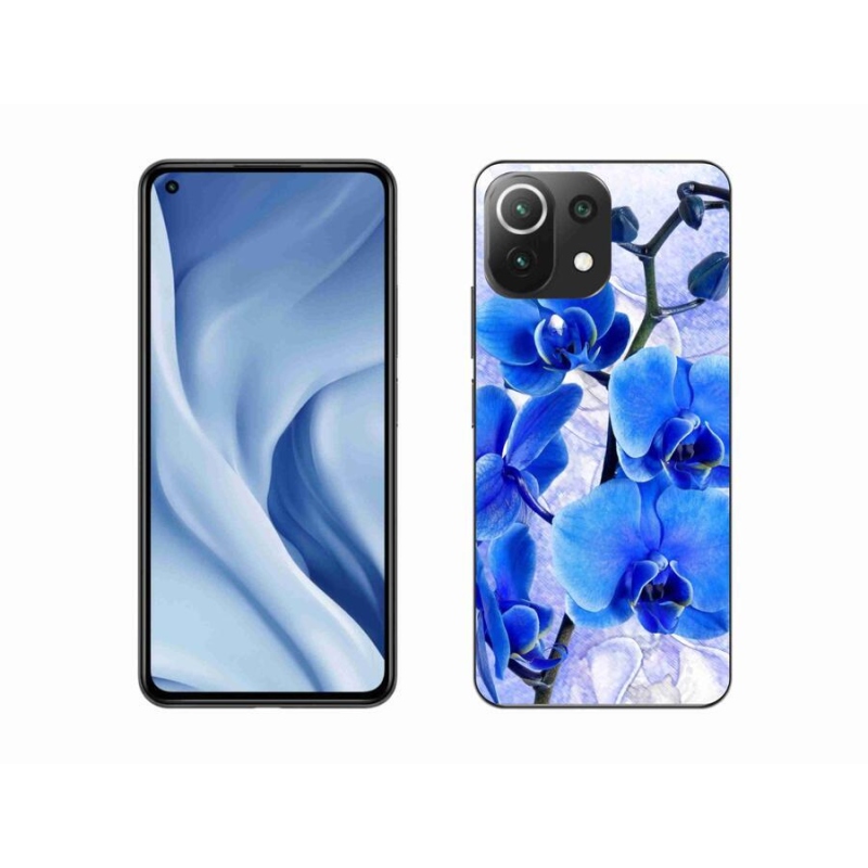 Gélový kryt mmCase na mobil Xiaomi 11 Lite 5G NE - modré kvety