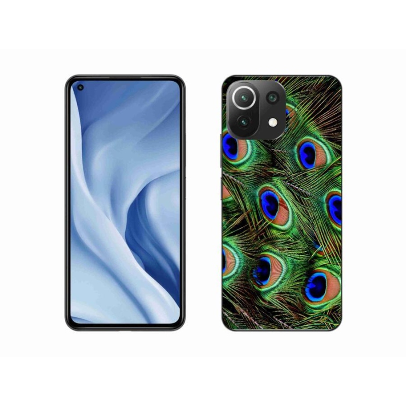 Gélový kryt mmCase na mobil Xiaomi 11 Lite 5G NE - pávie perie