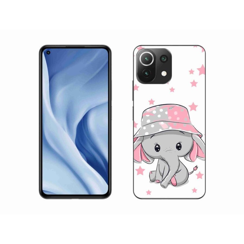 Gélový kryt mmCase na mobil Xiaomi 11 Lite 5G NE - ružový slon