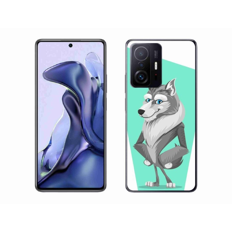 Gélový kryt mmCase na mobil Xiaomi 11T Pro - kreslený vlk