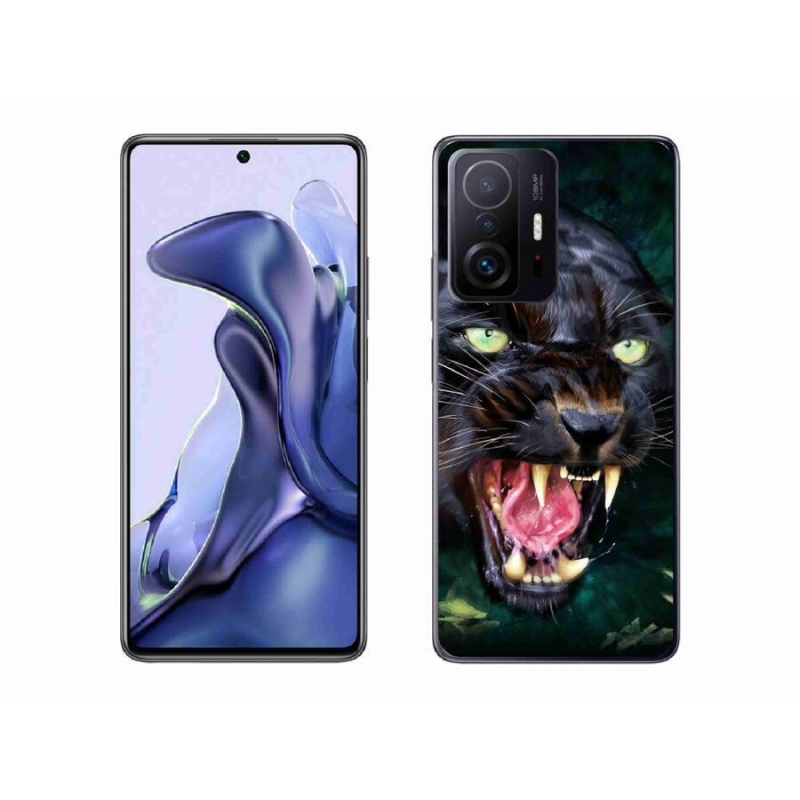 Gélový kryt mmCase na mobil Xiaomi 11T Pro - rozzúrený čierny panter