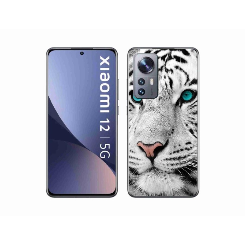 Gélový kryt mmCase na mobil Xiaomi 12 - biely tiger