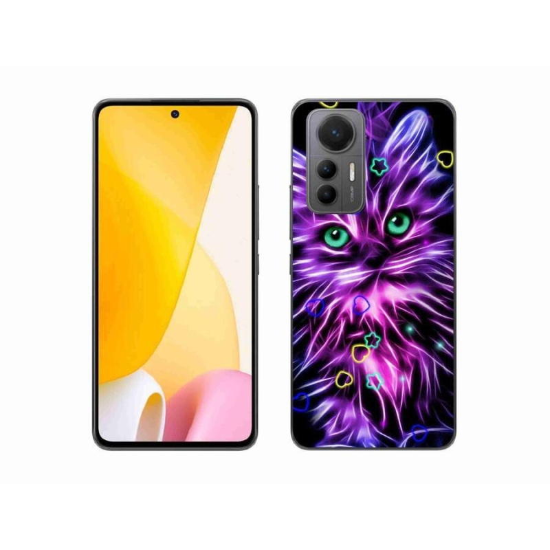 Gélový kryt mmCase na mobil Xiaomi 12 Lite - abstraktná mačka