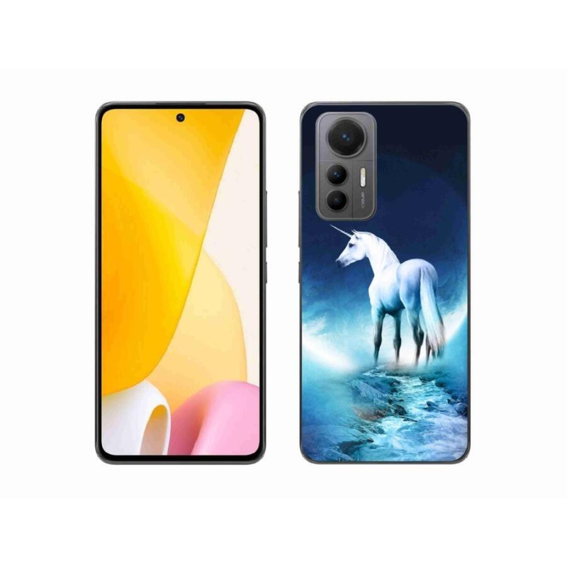 Gélový kryt mmCase na mobil Xiaomi 12 Lite - biely jednorožec