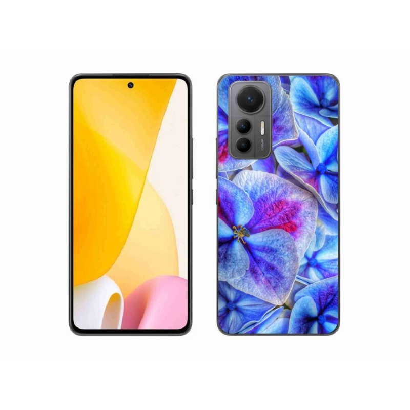 Gélový kryt mmCase na mobil Xiaomi 12 Lite - modré kvety 1