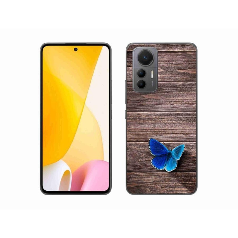 Gélový kryt mmCase na mobil Xiaomi 12 Lite - modrý motýľ 1