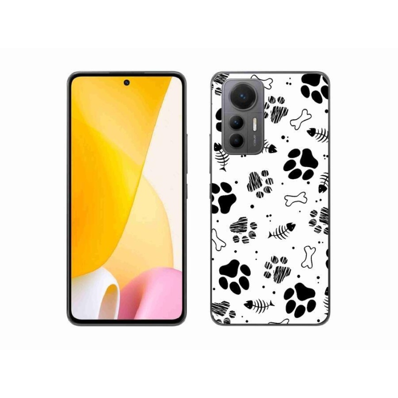 Gélový kryt mmCase na mobil Xiaomi 12 Lite - psie labky 1