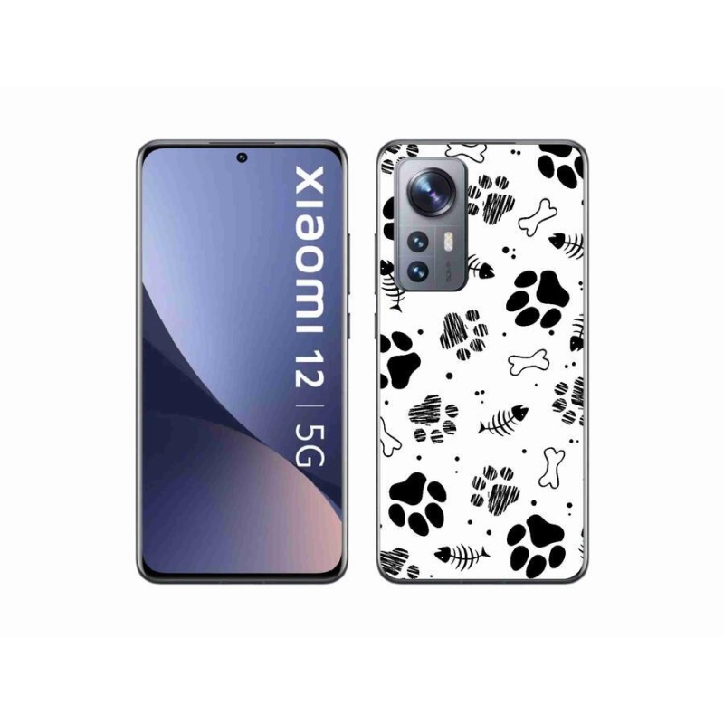 Gélový kryt mmCase na mobil Xiaomi 12 - psie labky 1