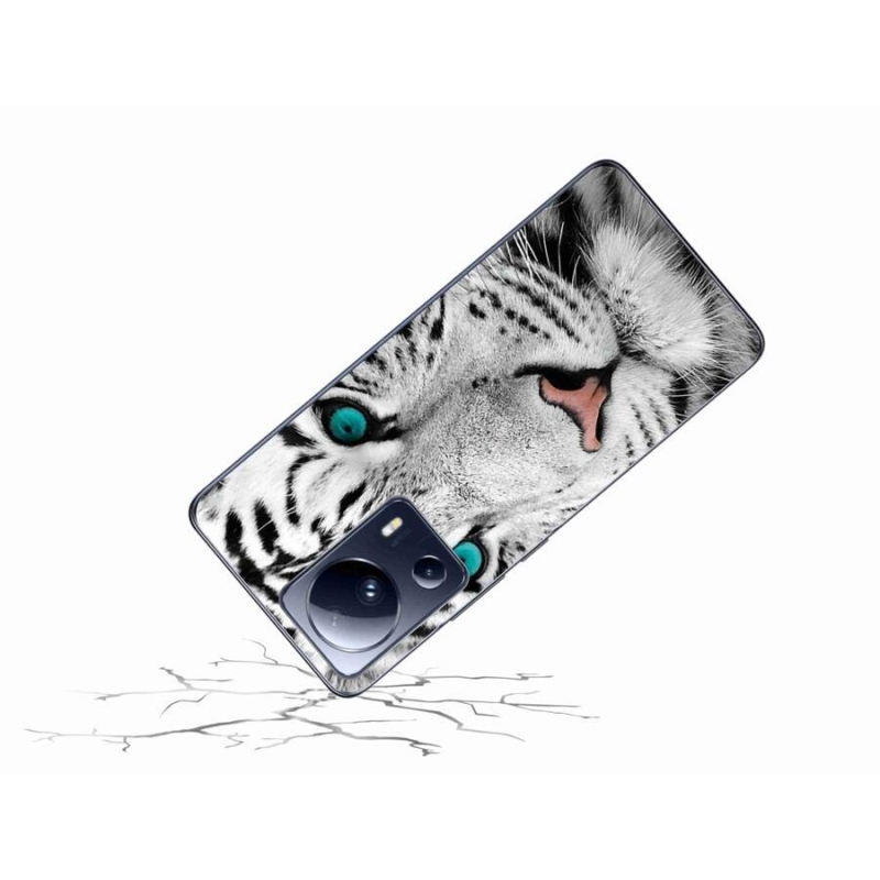 Gélový kryt mmCase na mobil Xiaomi 13 Lite - biely tiger