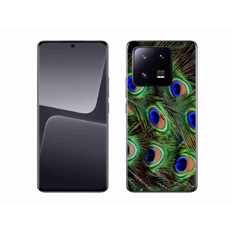 Gélový kryt mmCase na mobil Xiaomi 13 Pro - pávie perie