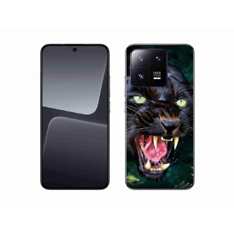 Gélový kryt mmCase na mobil Xiaomi 13 - rozzúrený čierny panter
