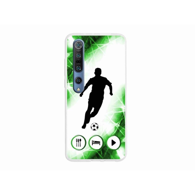 Gélový kryt mmCase na mobil Xiaomi Mi 10 - futbalista