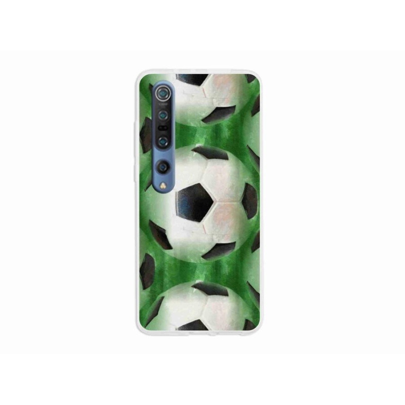 Gélový kryt mmCase na mobil Xiaomi Mi 10 - futbalová lopta