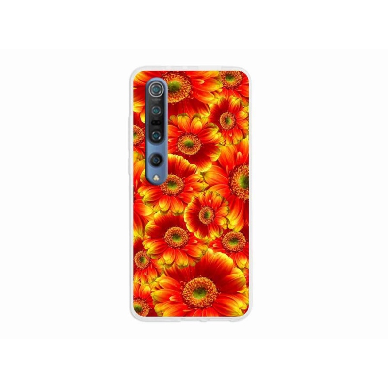 Gélový kryt mmCase na mobil Xiaomi Mi 10 - gerbera 1