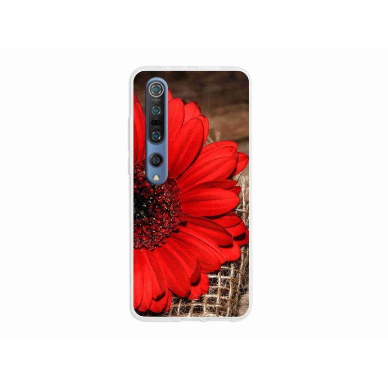 Gélový kryt mmCase na mobil Xiaomi Mi 10 - gerbera