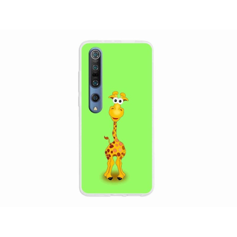 Gélový kryt mmCase na mobil Xiaomi Mi 10 - kreslená žirafa