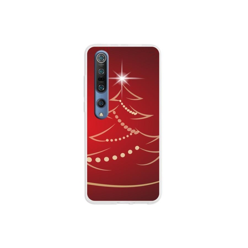 Gélový kryt mmCase na mobil Xiaomi Mi 10 - kreslený vianočný stromček