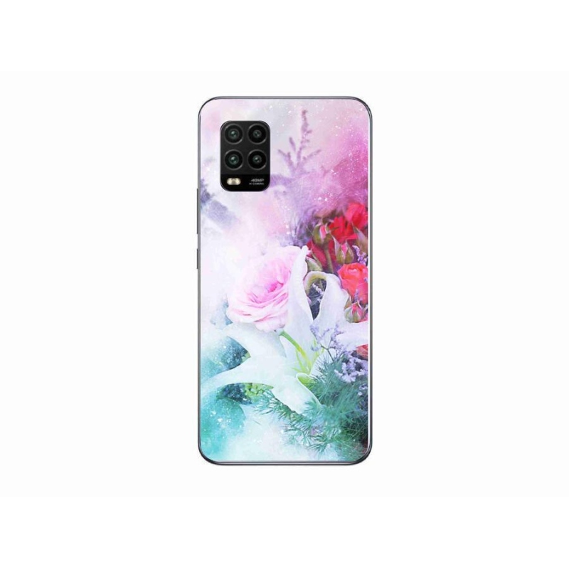 Gélový kryt mmCase na mobil Xiaomi Mi 10 Lite - kvety 4