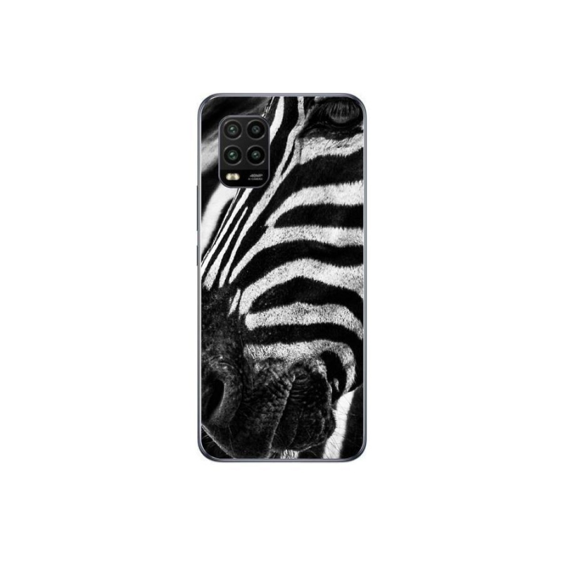 Gélový kryt mmCase na mobil Xiaomi Mi 10 Lite - zebra