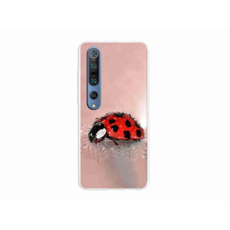 Gélový kryt mmCase na mobil Xiaomi Mi 10 Pro - lienka