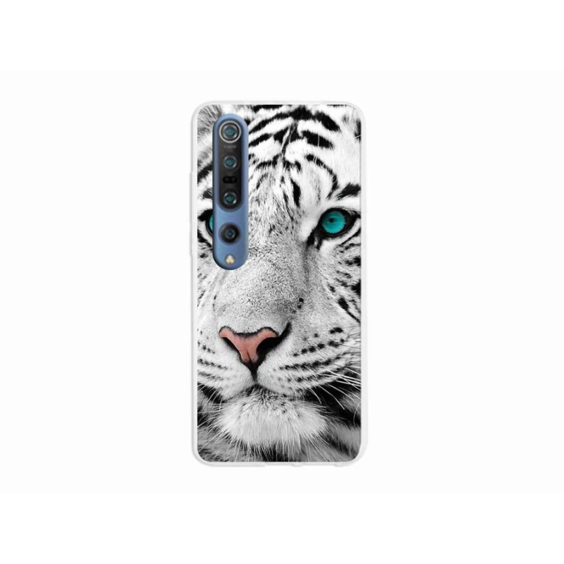 Gélový kryt mmCase na mobil Xiaomi Mi 10 Pro - biely tiger