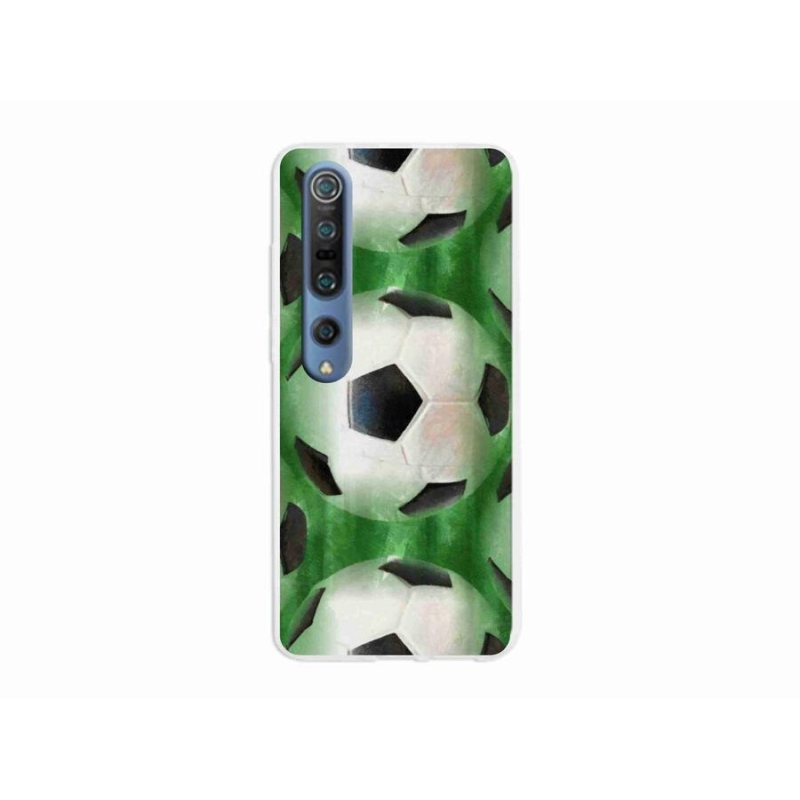 Gélový kryt mmCase na mobil Xiaomi Mi 10 Pro - futbalová lopta