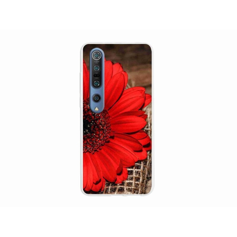 Gélový kryt mmCase na mobil Xiaomi Mi 10 Pro - gerbera