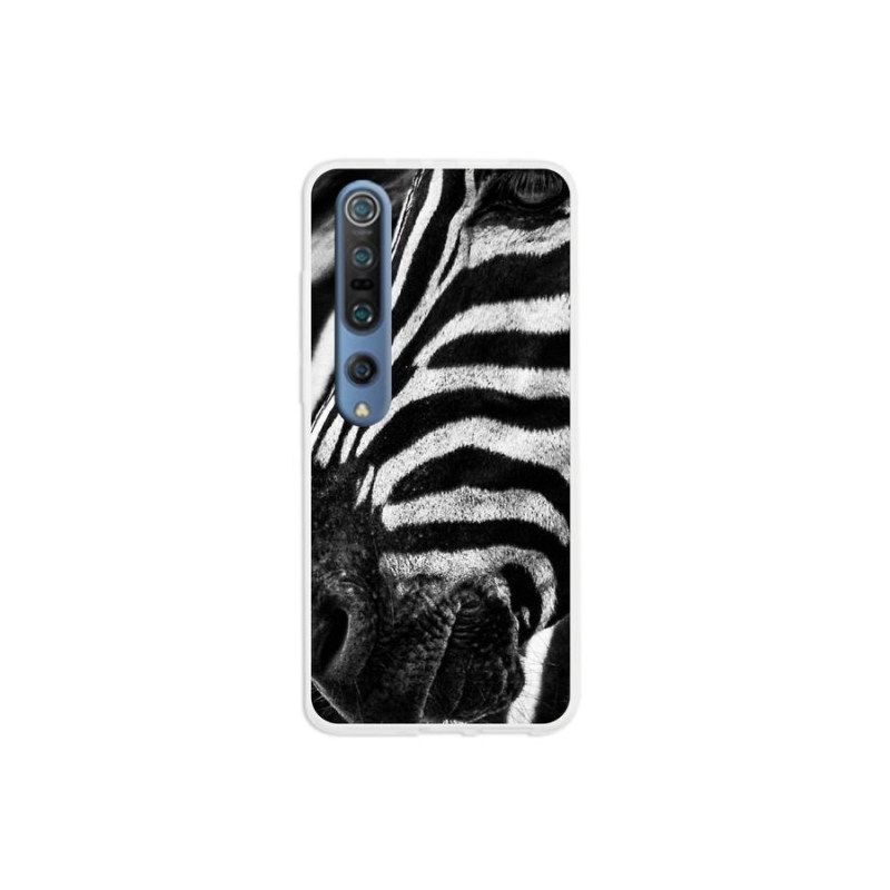 Gélový kryt mmCase na mobil Xiaomi Mi 10 Pro - zebra