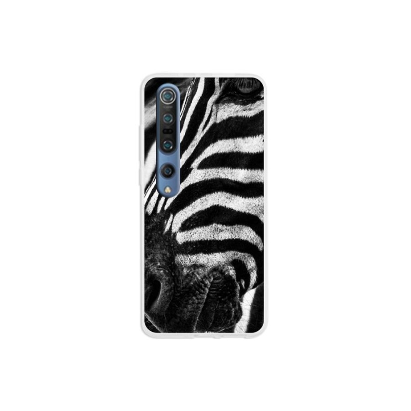 Gélový kryt mmCase na mobil Xiaomi Mi 10 - zebra