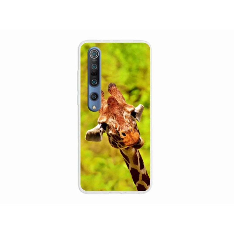 Gélový kryt mmCase na mobil Xiaomi Mi 10 - žirafa