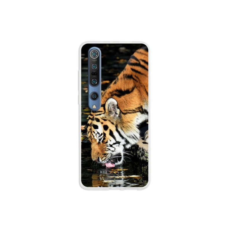 Gélový kryt mmCase na mobil Xiaomi Mi 10 - smädný tiger