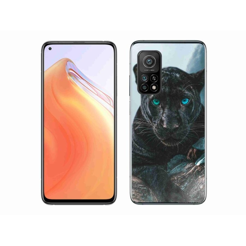 Gélový kryt mmCase na mobil Xiaomi Mi 10T 5G - čierny panter