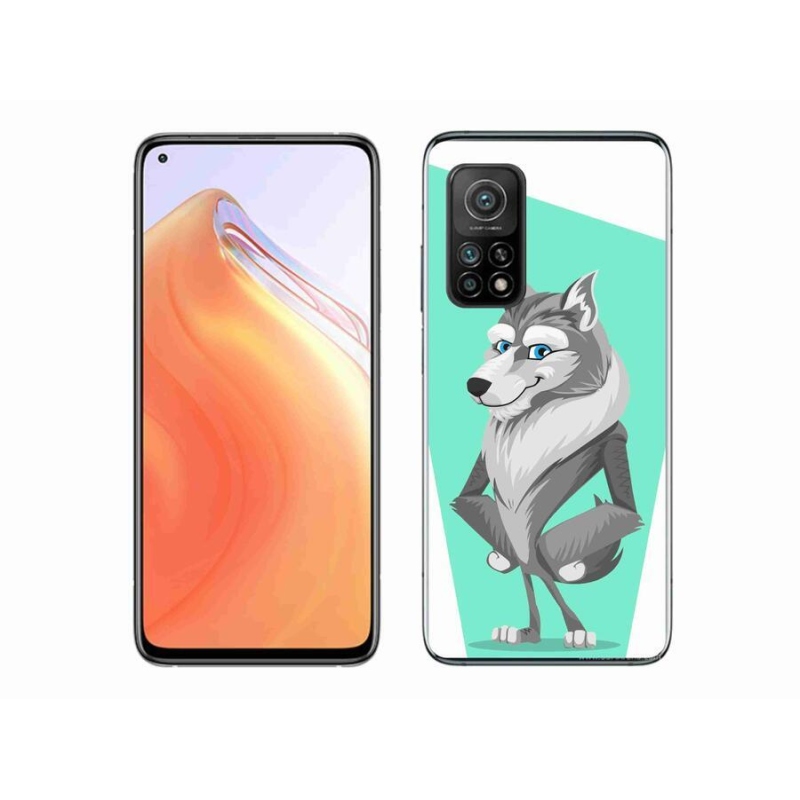 Gélový kryt mmCase na mobil Xiaomi Mi 10T 5G - kreslený vlk