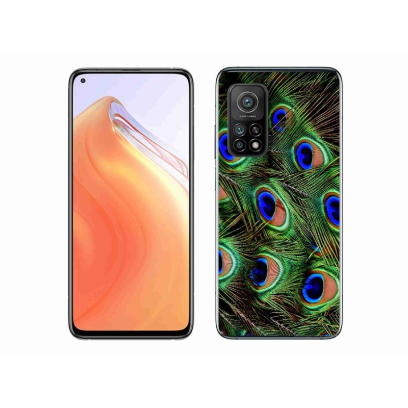 Gélový kryt mmCase na mobil Xiaomi Mi 10T 5G - pávie perie