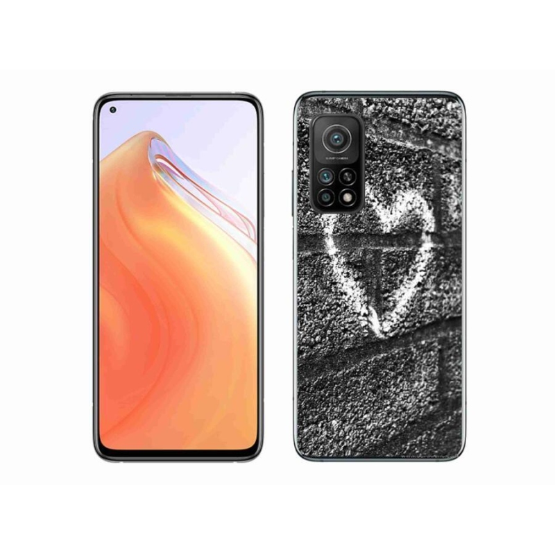 Gélový kryt mmCase na mobil Xiaomi Mi 10T Pro 5G - srdce na stene