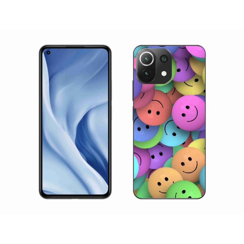 Gélový kryt mmCase na mobil Xiaomi Mi 11 Lite 4G/5G - farební smajlíci