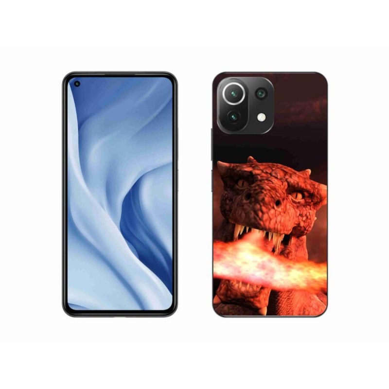 Gélový kryt mmCase na mobil Xiaomi Mi 11 Lite 4G/5G - drak