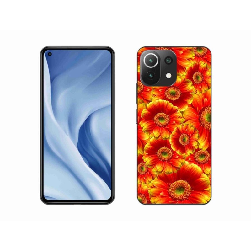 Gélový kryt mmCase na mobil Xiaomi Mi 11 Lite 4G/5G - gerbera 1