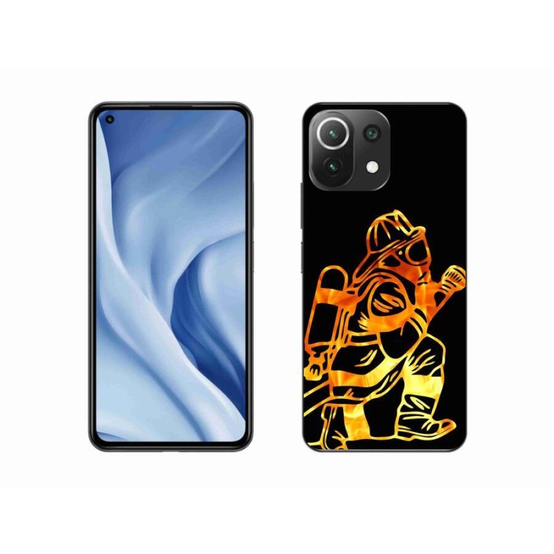 Gélový kryt mmCase na mobil Xiaomi Mi 11 Lite 4G / 5G - hasič 1