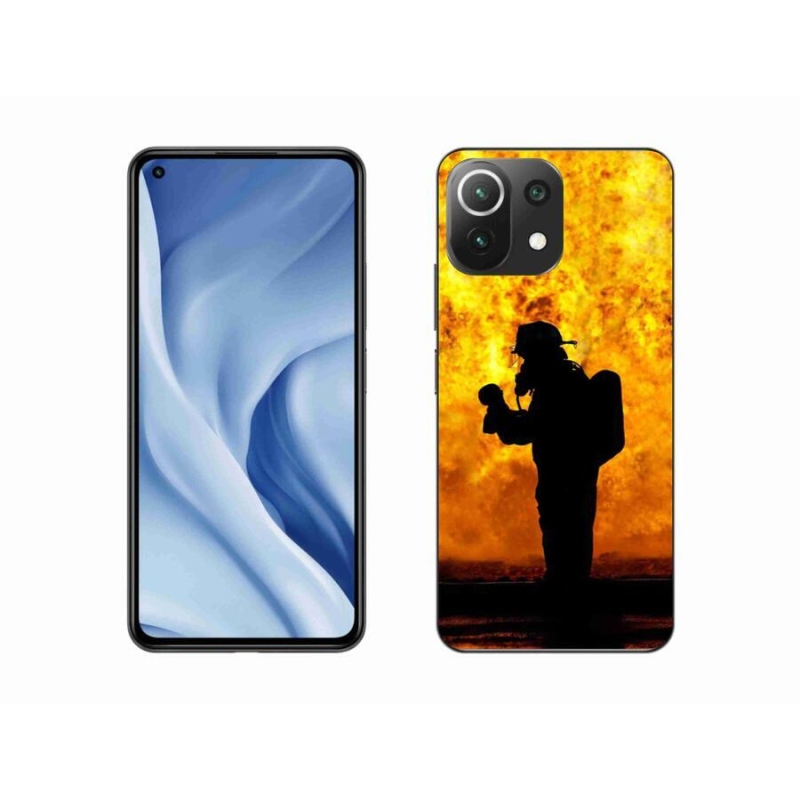 Gélový kryt mmCase na mobil Xiaomi Mi 11 Lite 4G/5G - hasič