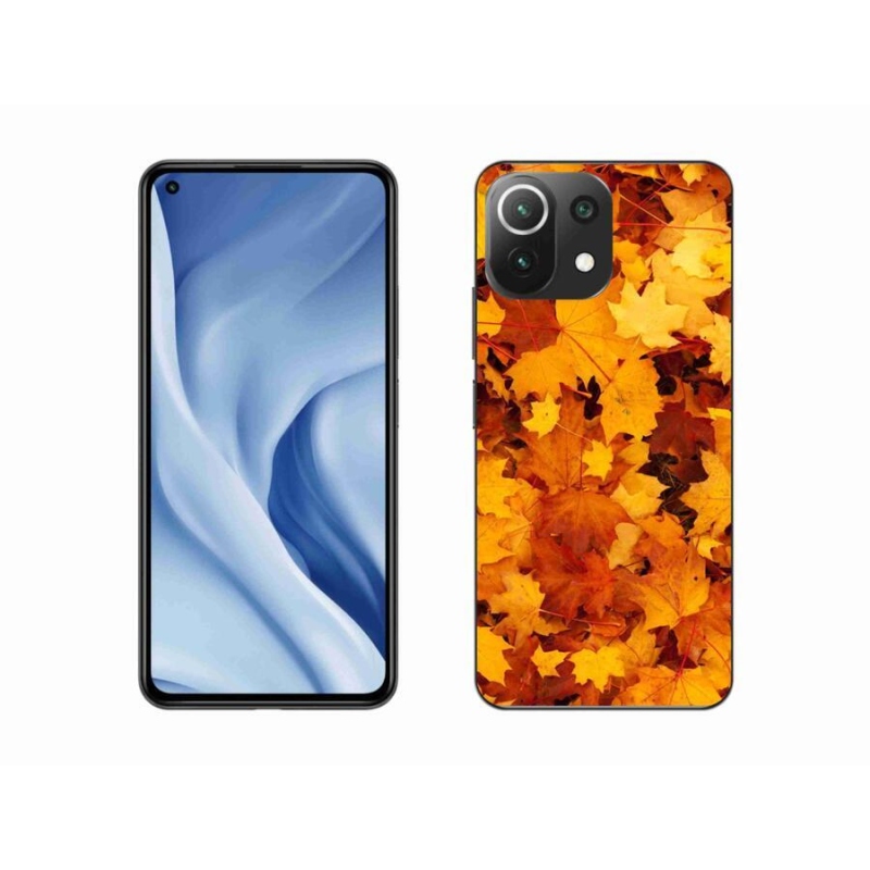 Gélový kryt mmCase na mobil Xiaomi Mi 11 Lite 4G/5G - javorové listy