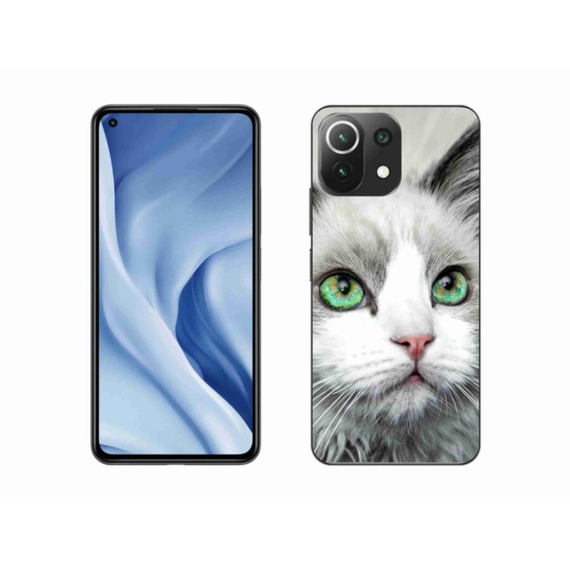 Gélový kryt mmCase na mobil Xiaomi Mi 11 Lite 4G/5G - mačací pohľad