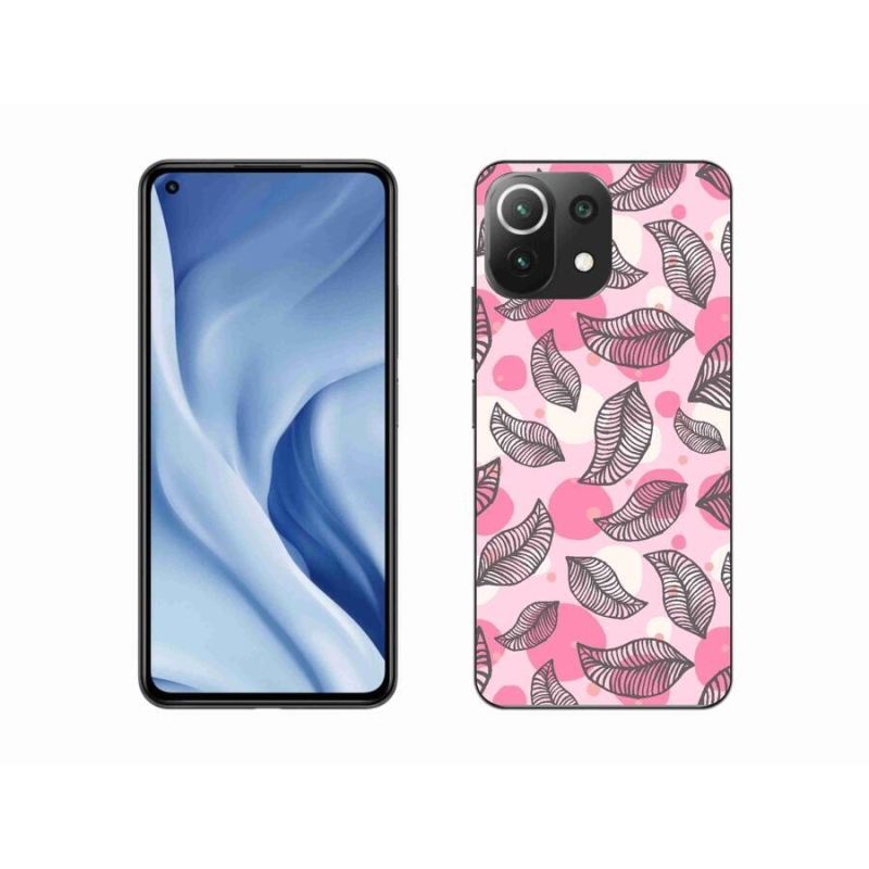 Gélový kryt mmCase na mobil Xiaomi Mi 11 Lite 4G/5G - kreslené padajúce listy