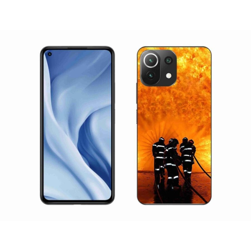 Gélový kryt mmCase na mobil Xiaomi Mi 11 Lite 4G / 5G - požiar