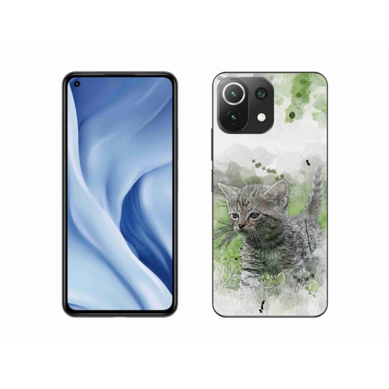 Gélový kryt mmCase na mobil Xiaomi Mi 11 Lite 4G/5G - roztomilé mačiatko 1