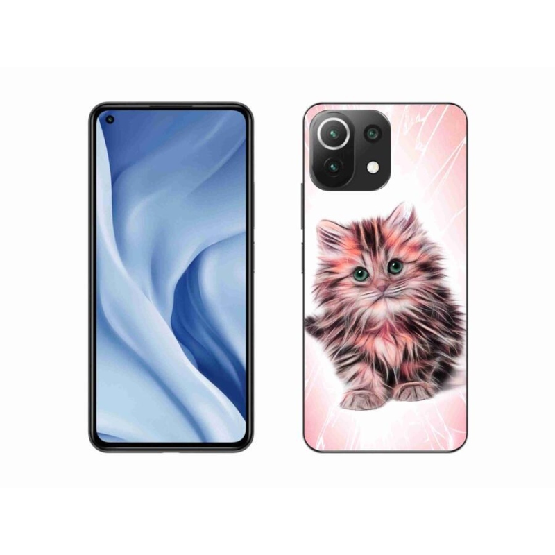 Gélový kryt mmCase na mobil Xiaomi Mi 11 Lite 4G/5G - roztomilé mačiatko