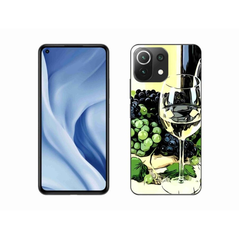 Gélový kryt mmCase na mobil Xiaomi Mi 11 Lite 4G/5G - pohár vína