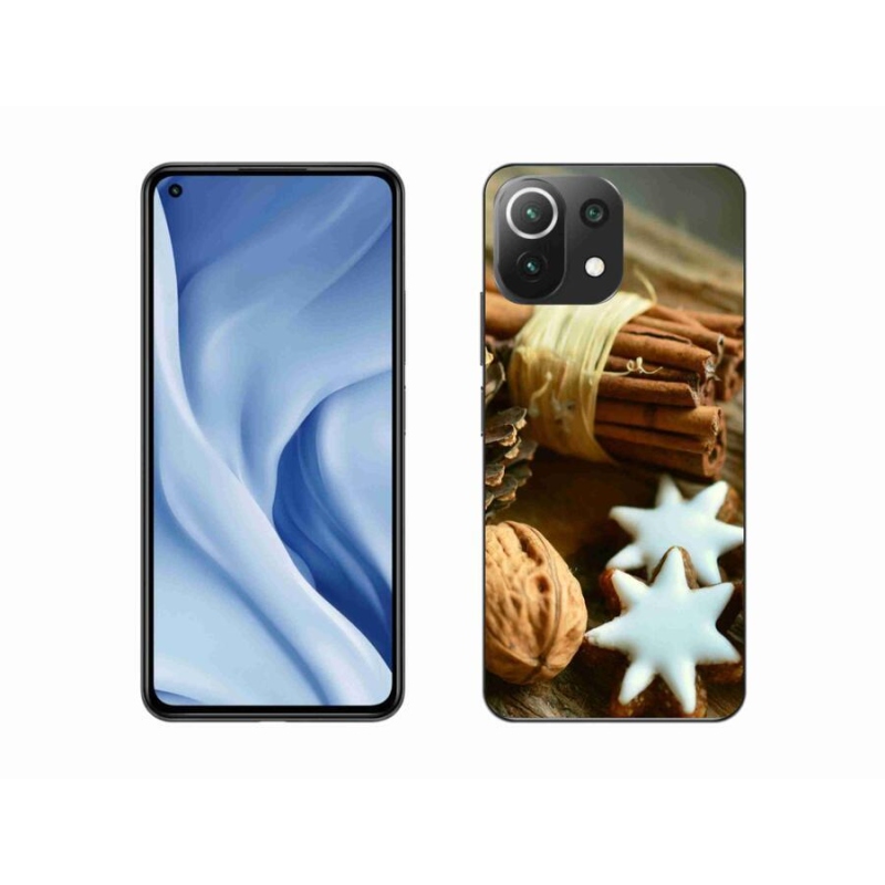 Gélový kryt mmCase na mobil Xiaomi Mi 11 Lite 4G/5G - škorica a perníčky